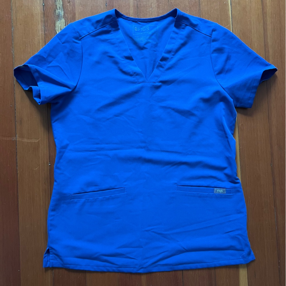 Figs Denim Casma Scrub Top Size Small - Picture 2 of 4